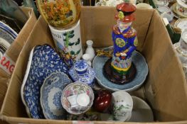 A quantity of Oriental porcelain etc.