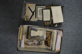 Postcards, funeral cards etc.