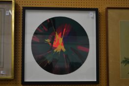 In the manner of Damien Hirst, a spin picture.