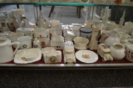 A large collection of crested china.