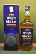 White & Mackay blenders strength (52.5 percent), whisky, boxed.