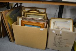 A large quantity of paintings and prints etc.