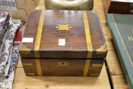 A brass bound writing slope.