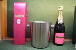 Piper-Heidsieck Rose Sauvage, complete with branded ice bucket.