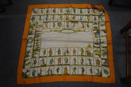 A designer silk scarf.