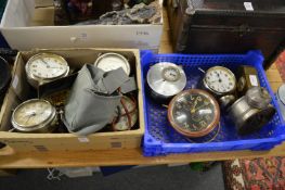 A quantity of clocks etc.
