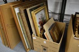 Various paintings and prints.