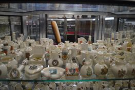 A large collection of crested china.