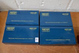 Oryon collection history club series, set of four boxed groups, as new.