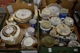 A collection of decorative 19th century and later porcelain.