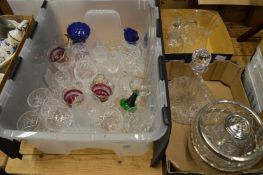 A quantity of glassware.