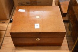 Mahogany writing slope.