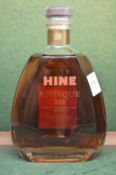 Hine Antique XO champagne cognac, one bottle.