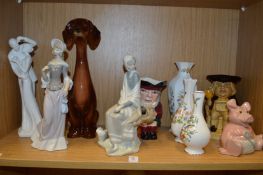 Lladro and other collectable china.