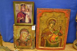 Three Russian icons.