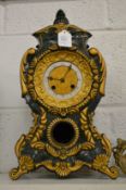 Continental decorative mantel clock.