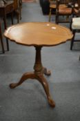 A Georgian style mahogany tilt top tripod table.