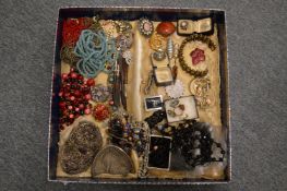 A collection of bijouterie, evening bags etc.