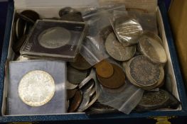 A good collection of various coins.