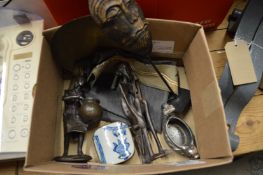 African bronze figures and other items.