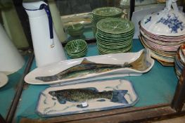 A large quantity of household and decorative china to include numerous plates, dishes etc.