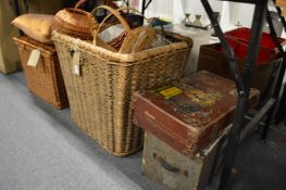 Wicker baskets etc.