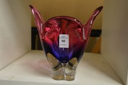 Decorative glass vase.