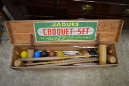 A Harrods croquet set.
