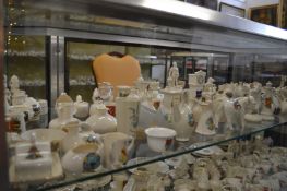 A large collection of crested china.