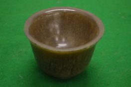 A horn bowl.