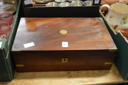 A mahogany writing slope.