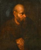 17th/18th Century, a portrait of a gentleman with a beard, oil on canvas, 28