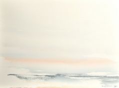 M. L. Wildevuur, a collection of four watercolour sketches of views out to sea, each signed and