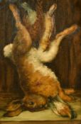 F. Fuchs (19th Century), a study of dead game, oil on canvas, signed, 23