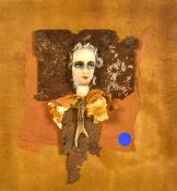 J. Da, Circa 2005, an untitled abstract collage, 27.5