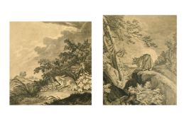 A collection of engravings by and after Johannes Ridinger, of animal subjects, various states and