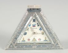 A SILVER MASONIC WATCH.