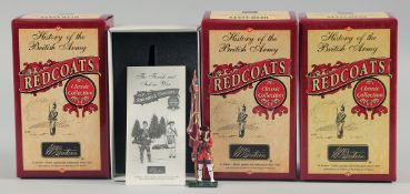 W. BRITAIN. HISTORY OF THE BRITISH ARMY REDCOATS. 47004, 48099 & 43141.