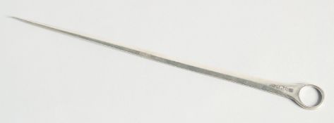 A GEORGE III SILVER SKEWER. London 1796.