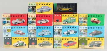 A TRAY OF FOUNTAIN DIE CAST TOYS, ALL BOXED, Vanguard, etc.