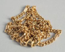 AN 18CT GOLD CHAIN.