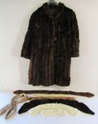 Fur coat - fur collar and fur trimmings