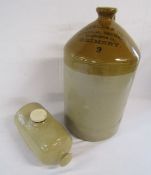 Stoneware flagon Wheeler & Co, Botanical brewers, Wellington St, Grimsby approx. 45cm tall and a
