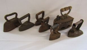 Collection of 7 flat irons