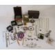 Collection of costume jewellery and a cigarette case, also includes a small amount of silver and a - Image 1 of 5