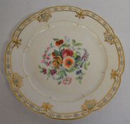 Royal Worcester, Chamberlains & Co. 155 New Bond Street early 19th century cabinet plate with hand
