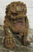 A heavy cast metal Dog of Fo - approx. 33cm tall