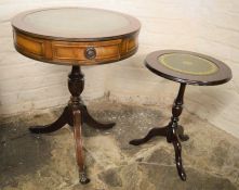 Regency style drum table & a side table