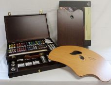 Large artists palette (new) & Rembrandt oil colour box set