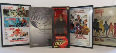 Collection of James Bond 007 figures to include Dr No, The Man With The Golden Gun etc